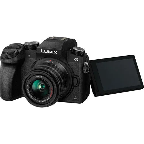 *** OPENBOX *** Panasonic Lumix DMC-G7 Mirrorless Micro Four Thirds Digital Camera with 14-42mm Lens (Black)