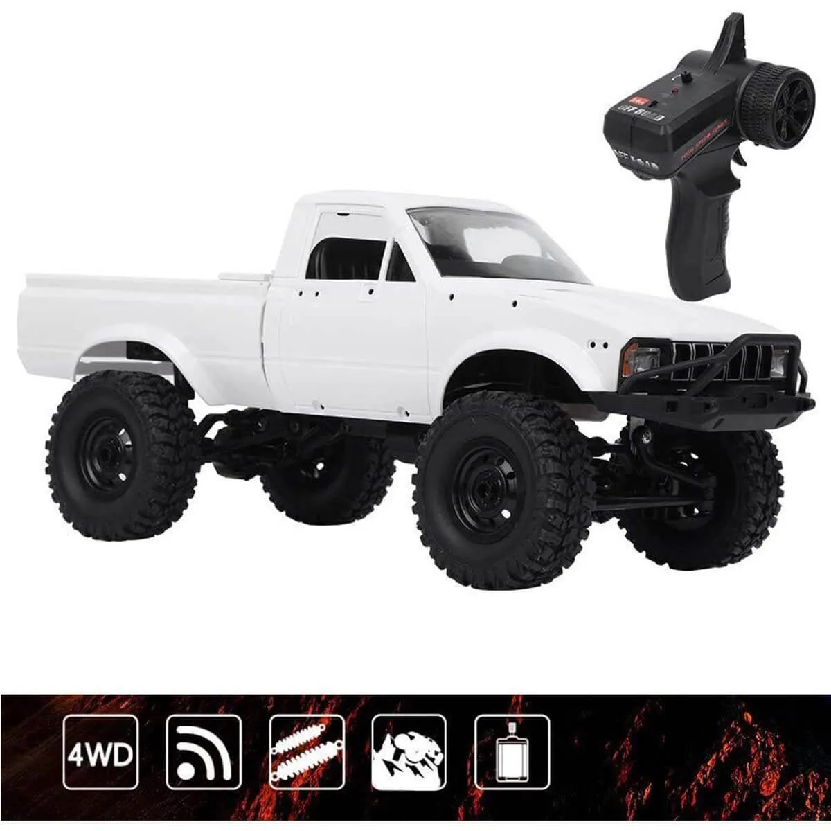 1:16 RC Car 2.4G 4WD Rock Crawler Buggy C24-1 Climbing Truck With LED Light