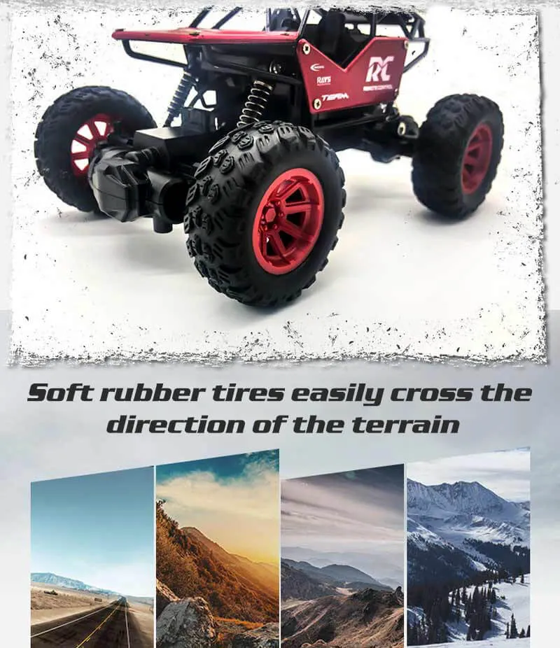 1/18 RC Car 2.4G Off Road Remote Control Truck Buggy Climbing Toy For Kids