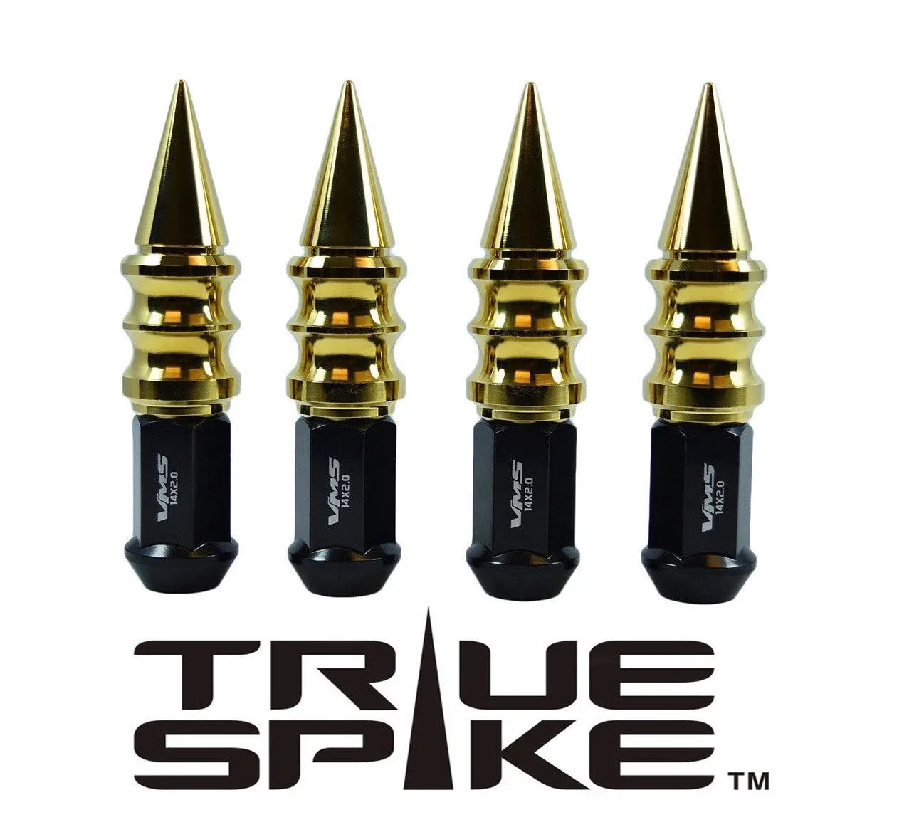 14X1.5 MM 112MM LONG CAR ONLY!!! NO TRUCKS!!! CNC MACHINED FORGED STEEL EXTENDED RIBBED SPIKE LUG NUTS ANODIZED ALUMINUM CAPS // 25MM CAP DIAMETER 73MM CAP LENGTH PART NUMBER LGC029