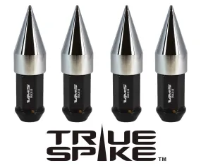 14X1.5 MM 89MM LONG CARS ONLY!! NO TRUCKS!!  EXTENDED 2ND DESIGN SPIKE (25MM DIAMETER) STEEL LUG NUTS ANODIZED ALUMINUM CAPS // 25MM CAP DIAMETER 51MM CAP LENGTH PART NUMBER LGC021