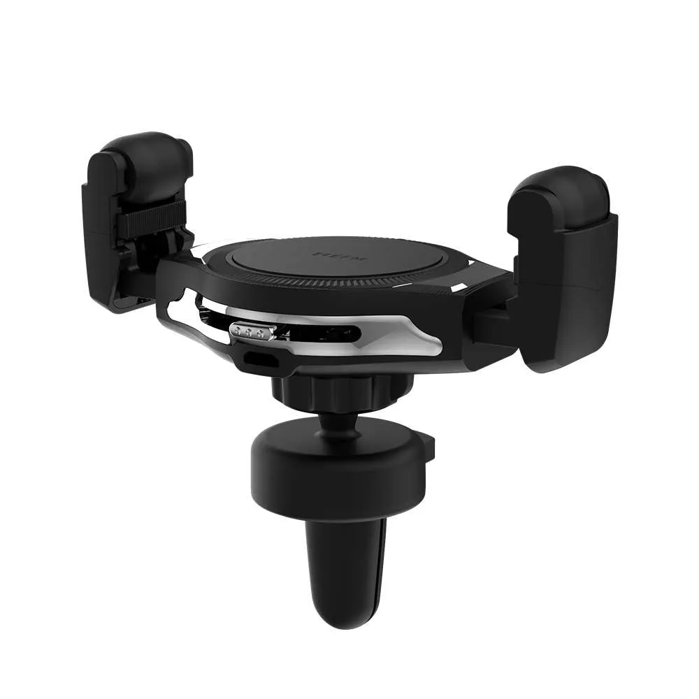 15W Vent Mount Wireless Charger - With 18W Plug-in Car Charger