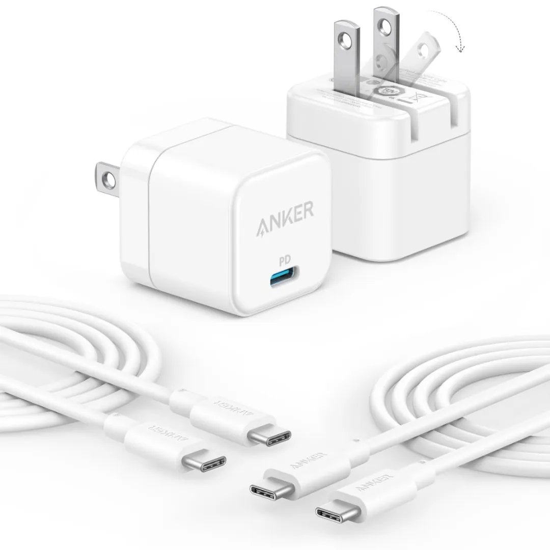 2-Pack Anker 20W PowerPort III Fast USB C Charger