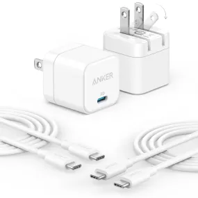 2-Pack Anker 20W PowerPort III Fast USB C Charger