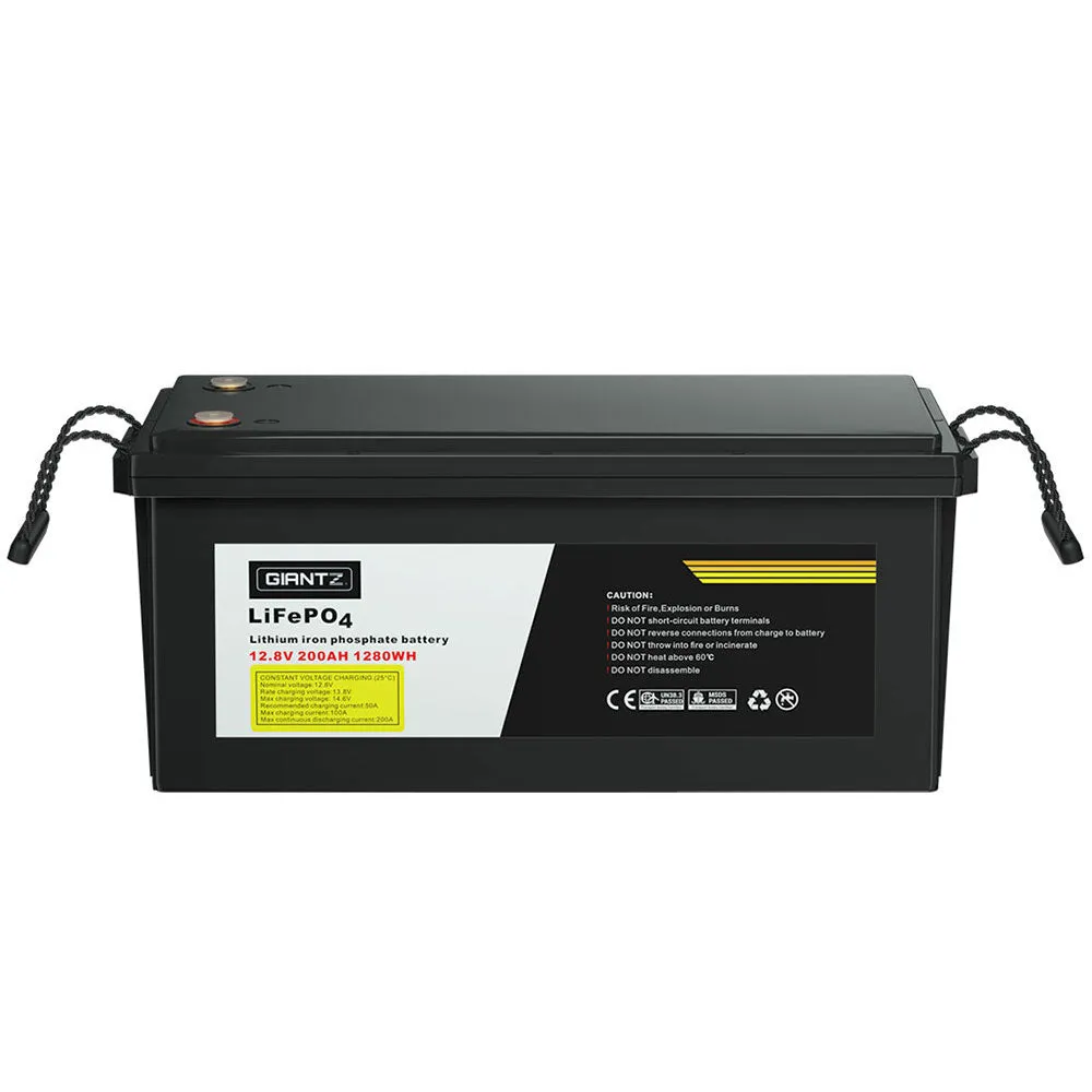 200Ah LiFePO4 Deep Cycle Lithium Battery, BMS, Giantz