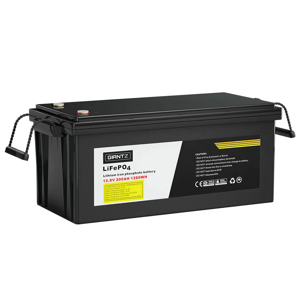 200Ah LiFePO4 Deep Cycle Lithium Battery, BMS, Giantz