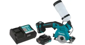 2021 Makita 12V max CXT® Lithium-Ion Cordless 3-3/8" Tile/Glass Saw Kit (2.0Ah) (CC02R1)