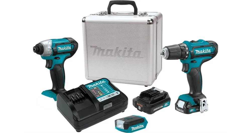 2021 Makita 12V max CXT® Lithium-Ion Cordless 3-Pc. Combo Kit (2.0Ah) (CT321RX)