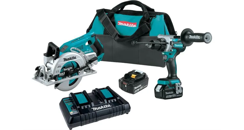 2021 Makita 18V LXT® Lithium-Ion Brushless Cordless 2-Pc. Combo Kit (5.0Ah) (XT289PT)