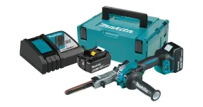 2021 Makita 18V LXT® Lithium-Ion Brushless Cordless 3/8" x 21" Detail Belt Sander Kit (5.0Ah) (XSB01TJ)