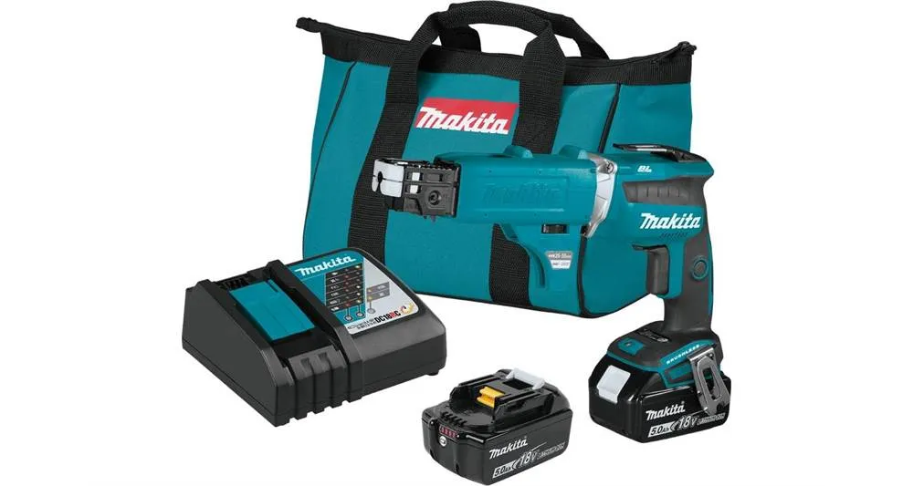 2021 Makita 18V LXT® Lithium-Ion Brushless Cordless 4,000 RPM Drywall Screwdriver Kit, with Autofeed Magazine (5