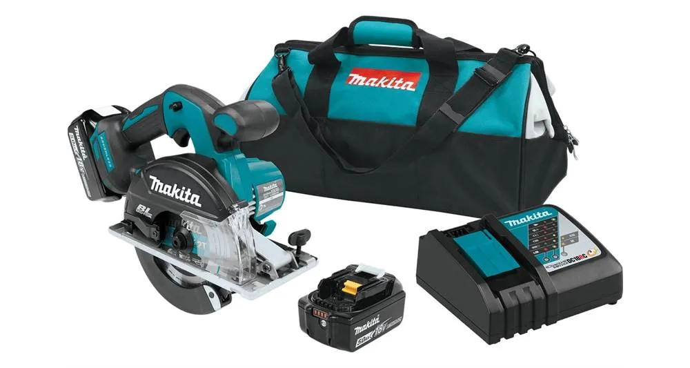 2021 Makita 18V LXT® Lithium-Ion Brushless Cordless 5-7/8" Metal Cutting Saw Kit (5.0Ah) (XSC02T)