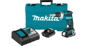 2021 Makita 18V LXT® Lithium-Ion Compact Brushless Cordless 2,500 RPM Drywall Screwdriver Kit (2.0Ah) (XSF04R)