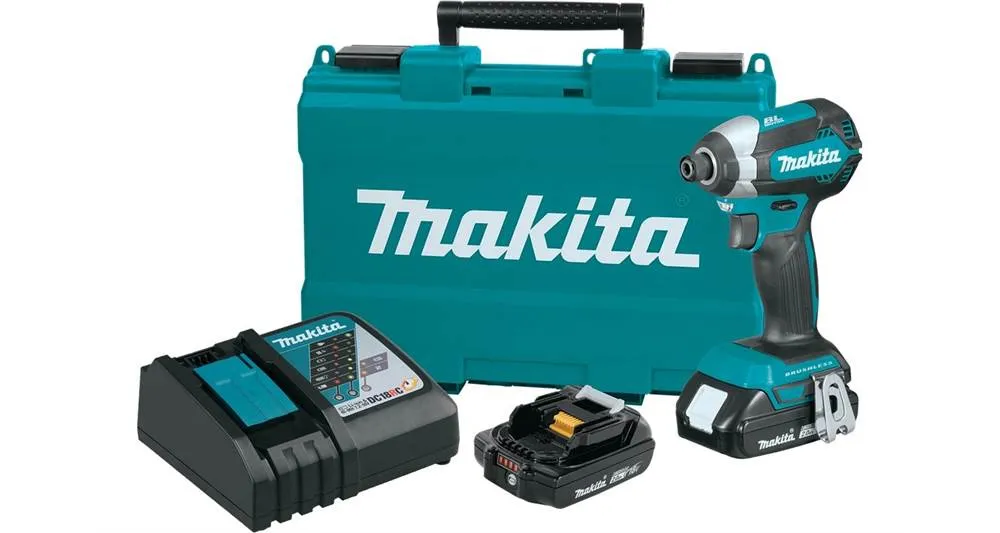 2021 Makita 18V LXT® Lithium-Ion Compact Brushless Cordless Impact Driver Kit (2.0Ah) (XDT13R)