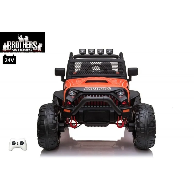 2025 ECD Upgraded Monster Jeep Style 24V Ride-On | Small 2 Seater | MP3 | Leather Seats | Rubber Tires | Remote