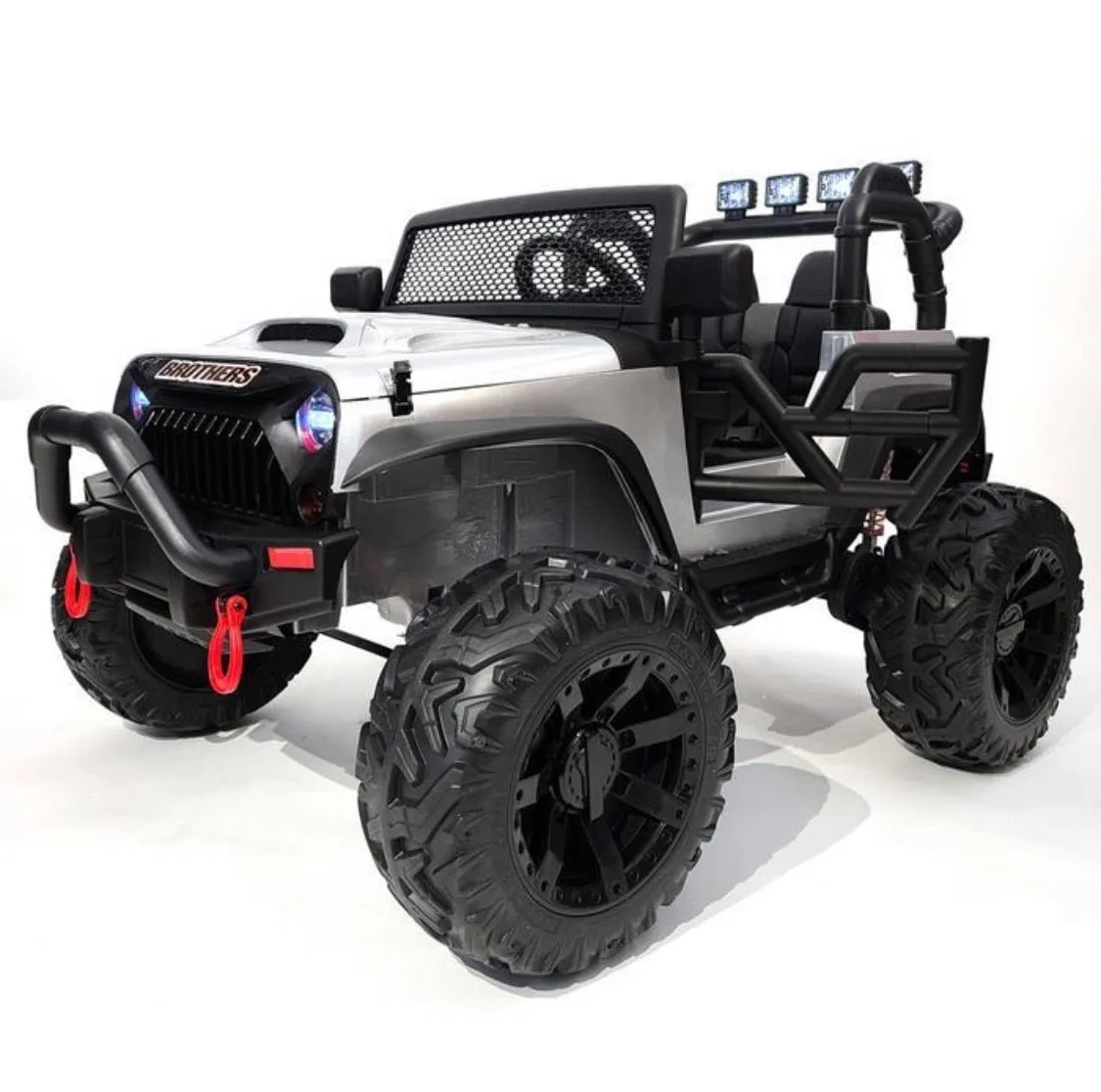 2025 ECD Upgraded Monster Jeep Style 24V Ride-On | Small 2 Seater | MP3 | Leather Seats | Rubber Tires | Remote