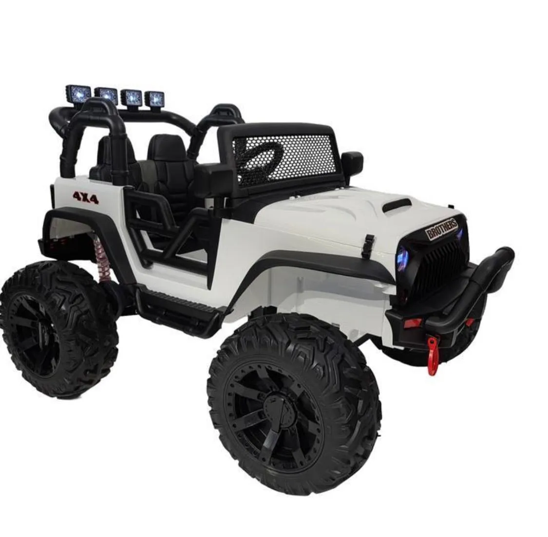 2025 ECD Upgraded Monster Jeep Style 24V Ride-On | Small 2 Seater | MP3 | Leather Seats | Rubber Tires | Remote