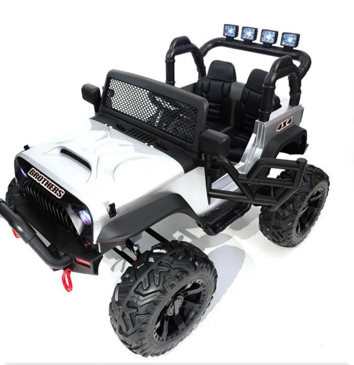 2025 ECD Upgraded Monster Jeep Style 24V Ride-On | Small 2 Seater | MP3 | Leather Seats | Rubber Tires | Remote