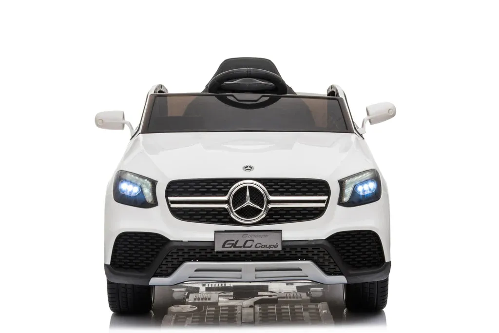 2025 Licensed GLC Upgraded 12V Mercedes Benz Coupe Kids Ride On Car | Leather Seat | Rubber Tires | 1 Seater | Remote