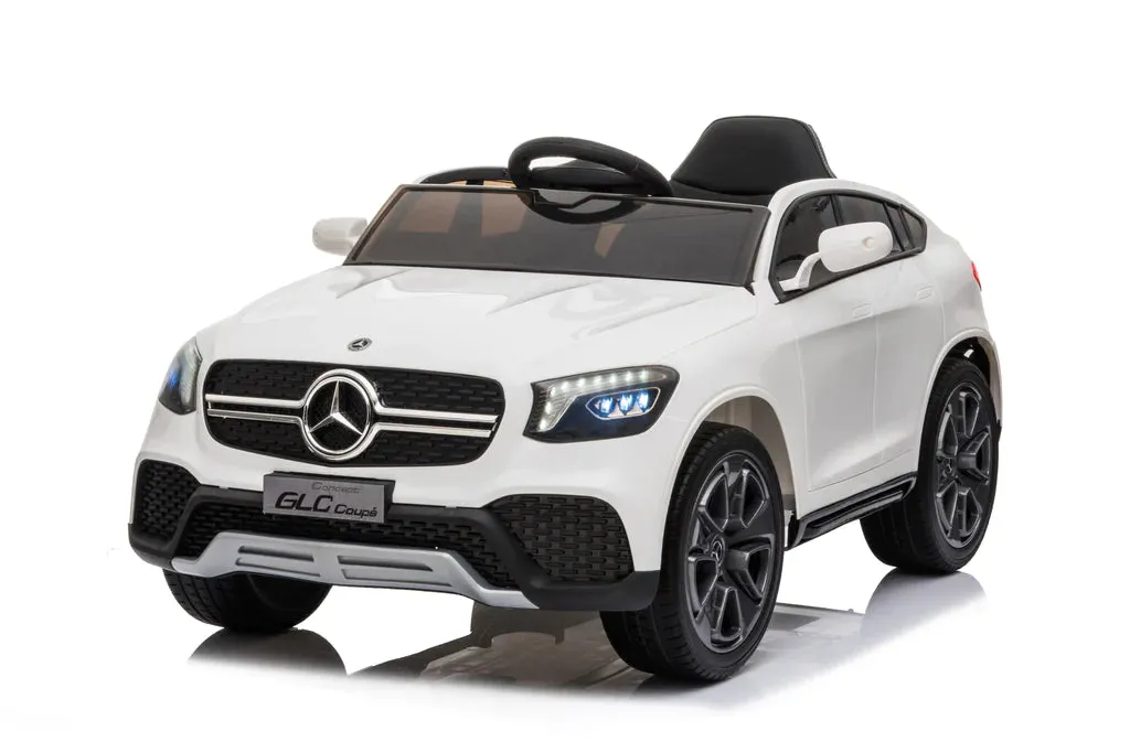 2025 Licensed GLC Upgraded 12V Mercedes Benz Coupe Kids Ride On Car | Leather Seat | Rubber Tires | 1 Seater | Remote