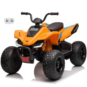 2025 McLaren MCL 35 Kids Ride On ATV Car 12V Quad | LED Lights | Music | Suspension | Ages 3-8 | Speed 3-7KPH