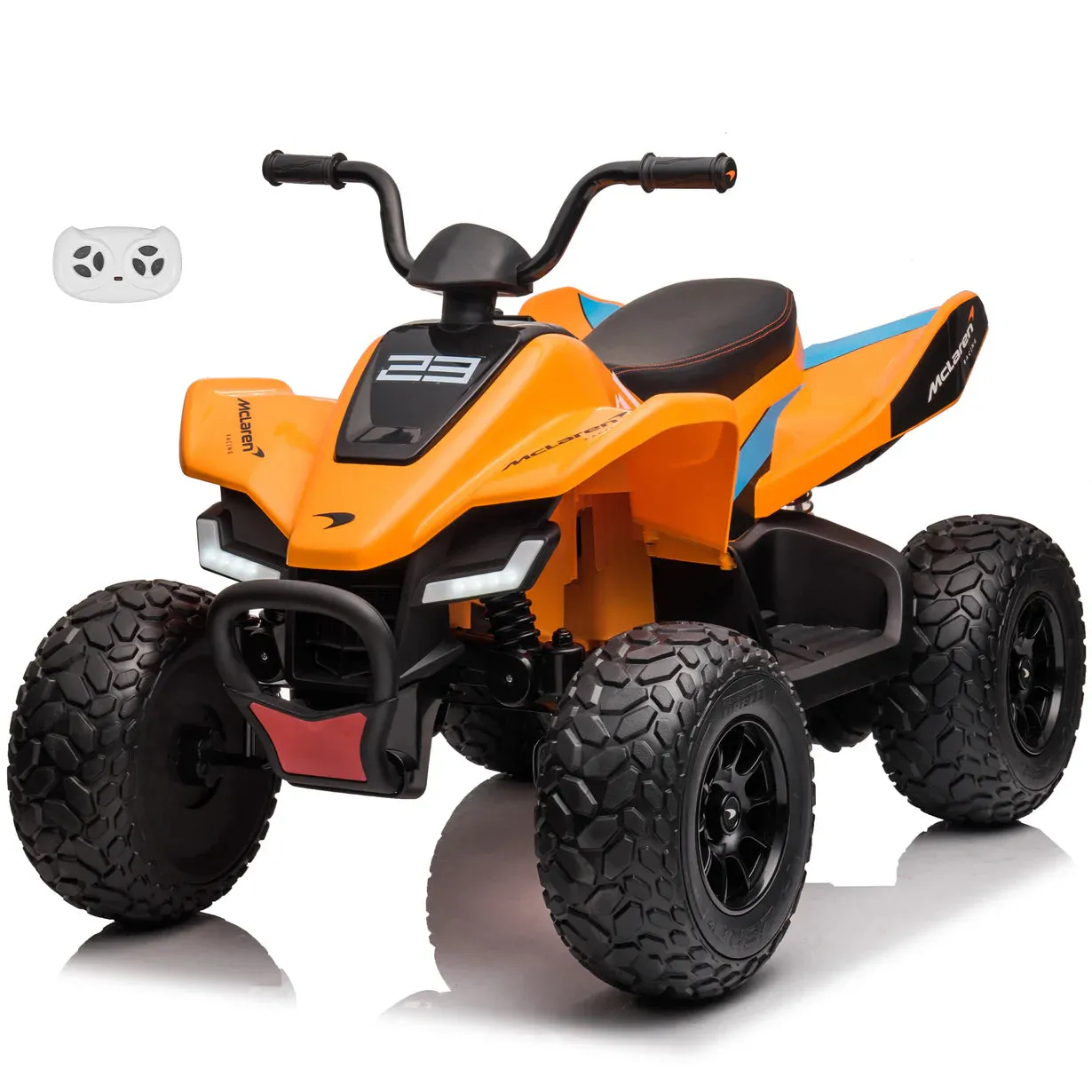 2025 McLaren MCL 35 Kids Ride On ATV Car 12V Quad | LED Lights | Music | Suspension | Ages 3-8 | Speed 3-7KPH