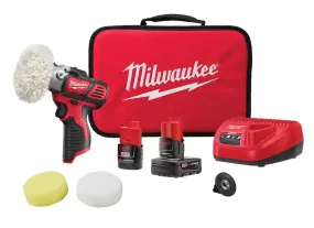 2438-22X Milwaukee M12 Fuel Variable Speed Polisher / Sander Kit