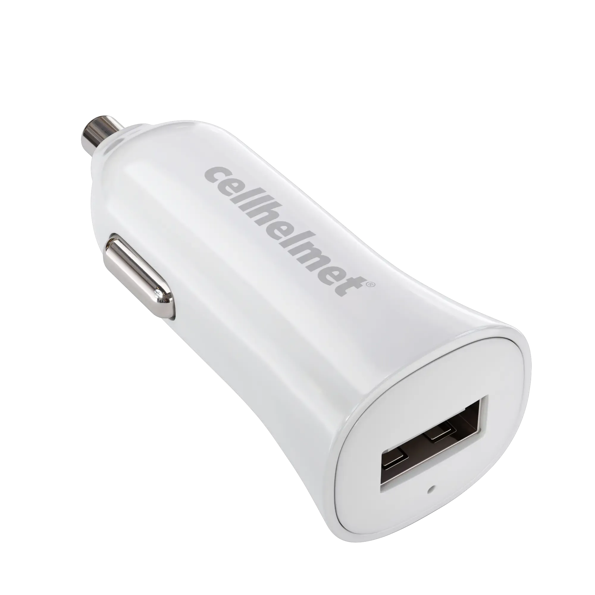 2.4A Car Charger - Single Port - White