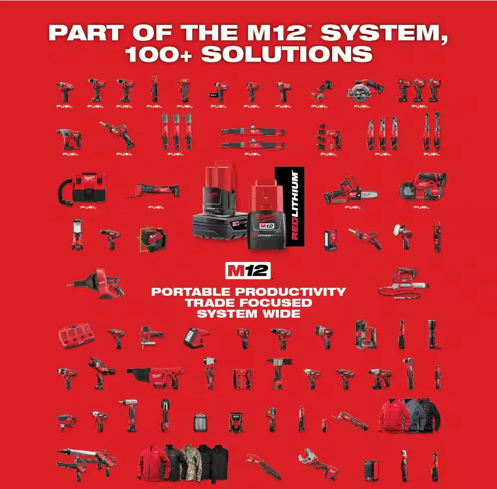 2567-22 Milwaukee M12 Fuel 3/8" High Speed Ratchet Kit