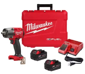 2962-22R Milwaukee M18 Fuel 1/2" Mid Torque Impact Wrench w/ Friction Ring Kit