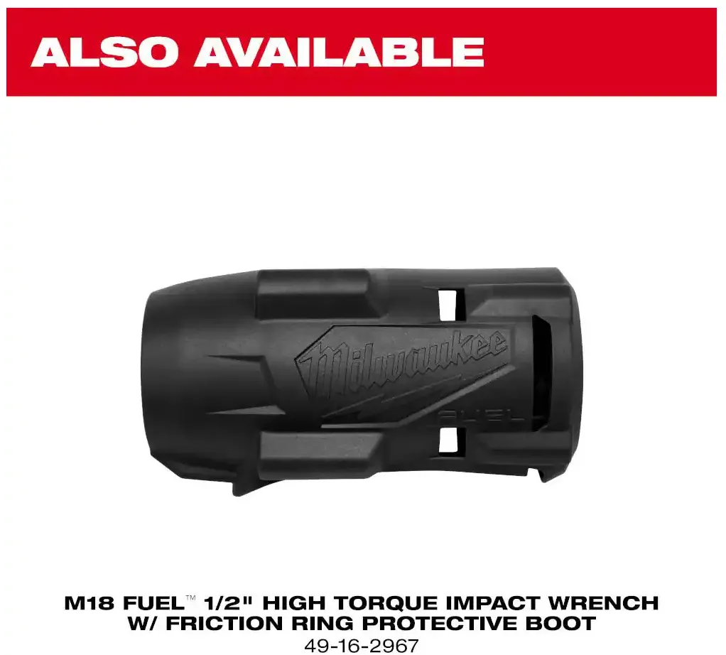 2967-22 Milwaukee M18 Fuel 1/2" High Torque Impact Wrench w/ Friction Ring Kit