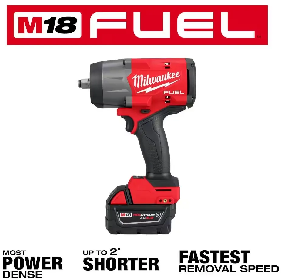 2967-22 Milwaukee M18 Fuel 1/2" High Torque Impact Wrench w/ Friction Ring Kit