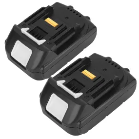 2Packs 18V Li-ion Power Tool Battery Replacement Fit for Makita 194205-3 194309-1 BL1830 BL1815 LXT400