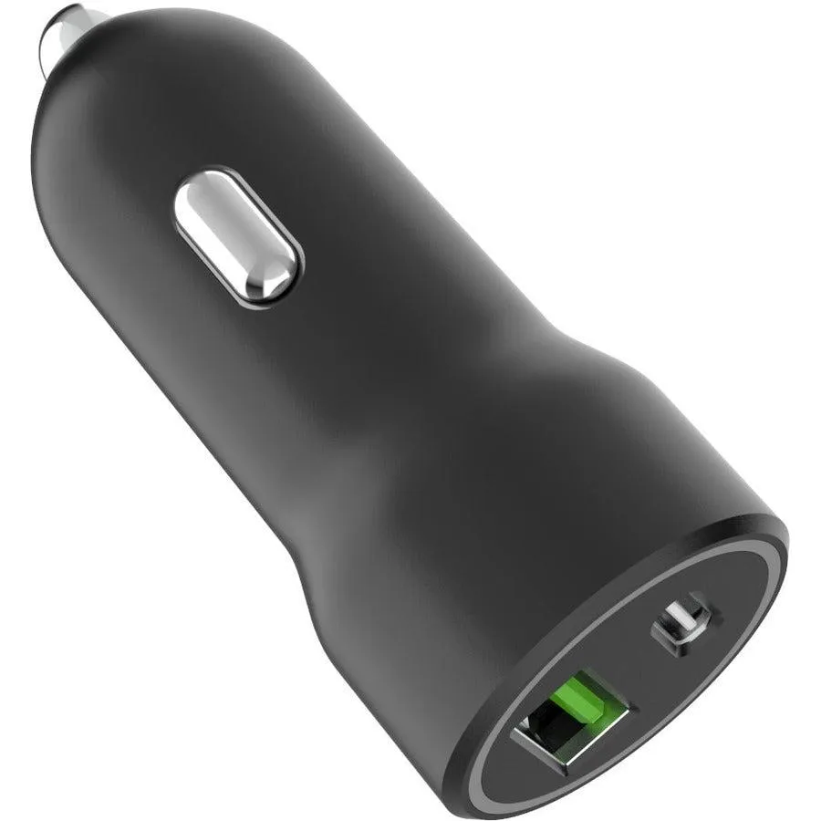 4XEM Dual USB Car Charger Adapter A/C - Black