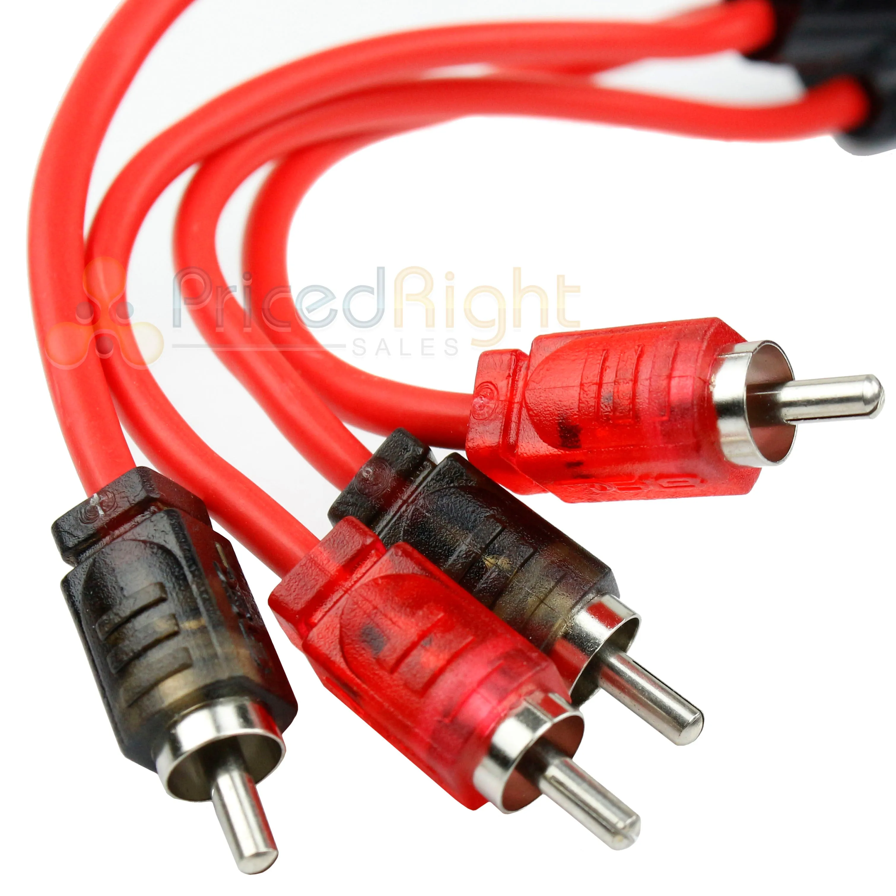 6 Foot RCA Cable OFC Interconnect DS18 R6 Competition Rated Performance Red