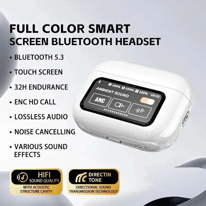 A9 Pro Touch Screen Anc Wireless Headset