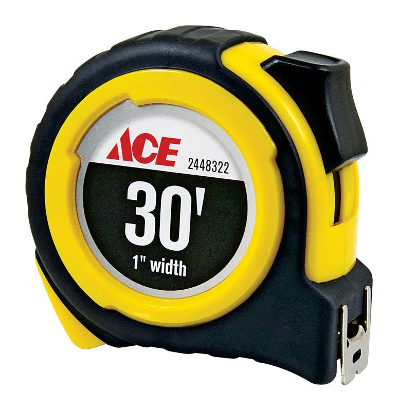 Ace 30 ft. L X 1 in. W Double Sided Tape Measure 1 pk