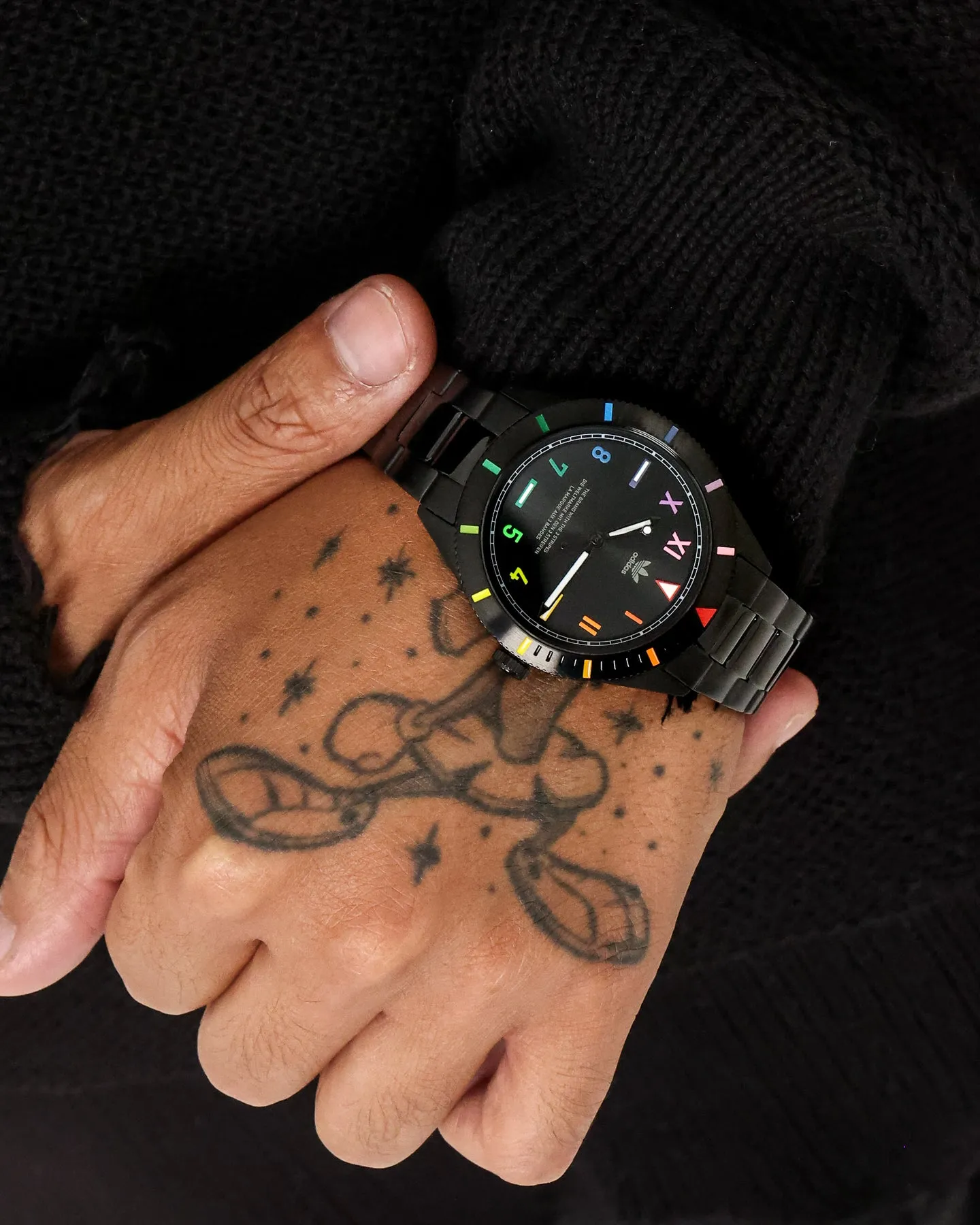 Adidas Edition Three 42MM Black/Rainbow