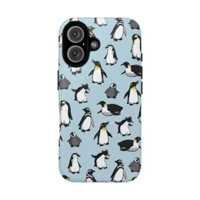 Adorable Penguin Pattern Protective Magnetic Phone Case