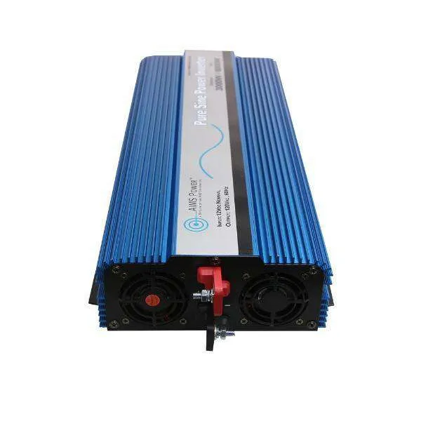 Aims Power PWRI300012120SUL 3000 Watt Pure Sine Inverter w/ USB & Remote Port UL Listed to 458 New