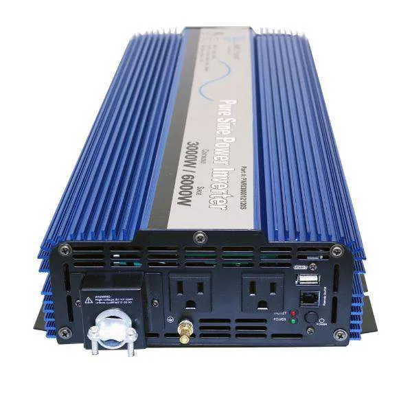 Aims Power PWRI300012120SUL 3000 Watt Pure Sine Inverter w/ USB & Remote Port UL Listed to 458 New