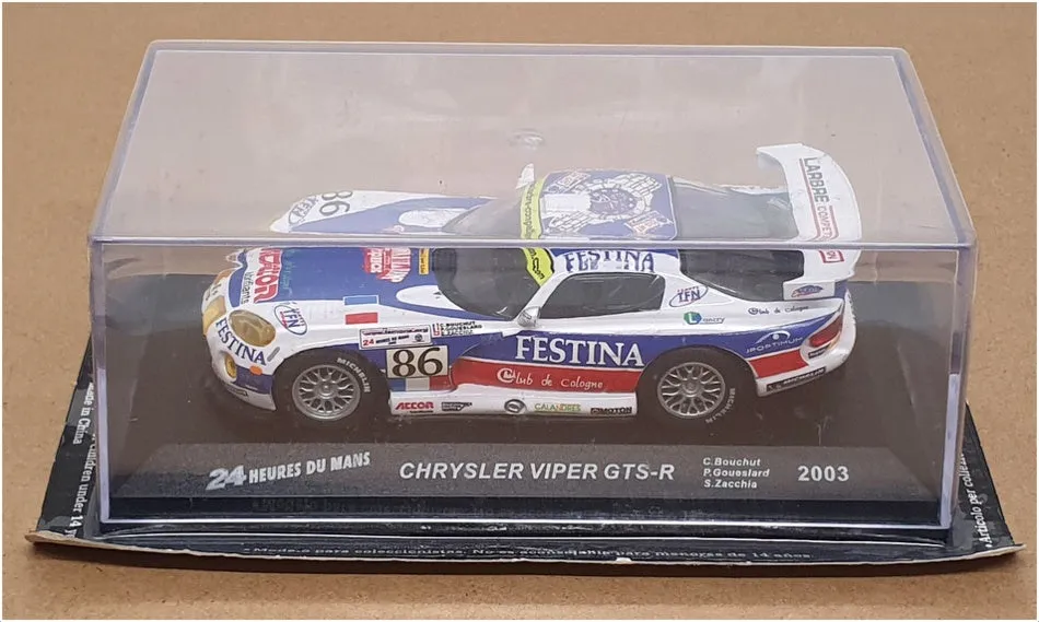 Altaya 1/43 Scale 27424H - Chrysler Viper GTS-R #86 24h Le Mans 2003