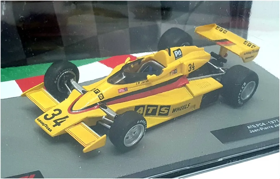 Altaya 1/43 Scale 28522B - F1 ATS PC4 1977 Jean Pierre Jarier - Yellow