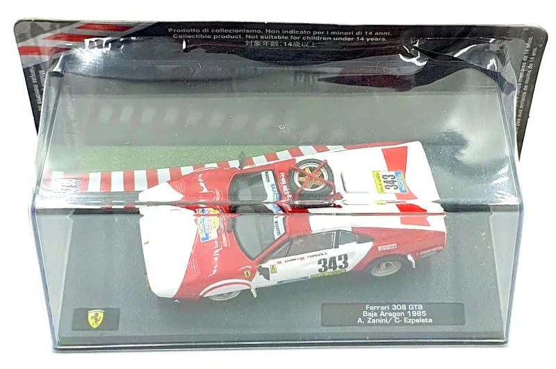 Altaya 1/43 Scale 30424C - Ferrari 308 GTB #343 Baja Aragon 1985