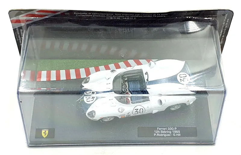 Altaya 1/43 Scale 30424D - Ferrari 330 P #30 12h Sebring 1965 - White