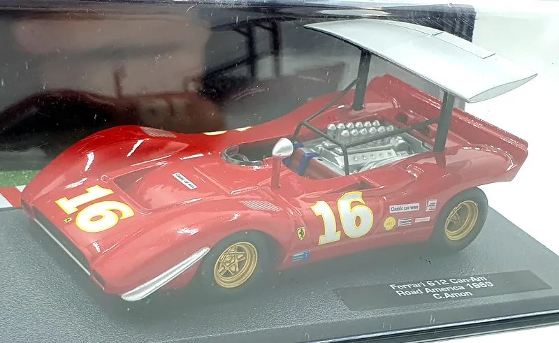 Altaya 1/43 Scale 30424N - Ferrari 612 Can-Am #16 Road America 1969 - Red