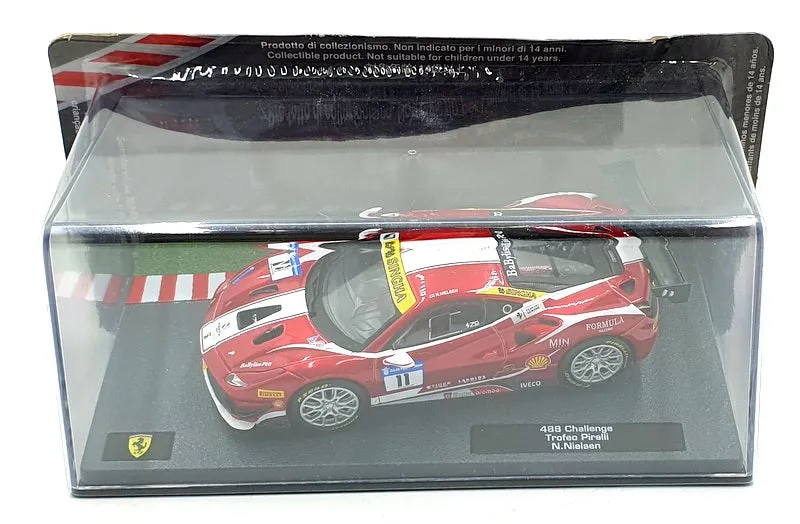 Altaya 1/43 Scale 30424O - Ferrari 488 Challenge #11 Trofeo Pirelli - Red