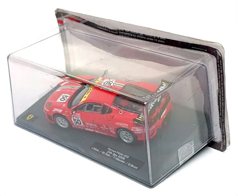 Altaya 1/43 Scale 61023W - Ferrari F430 GT2 #50 24h Spa 2008 - Red