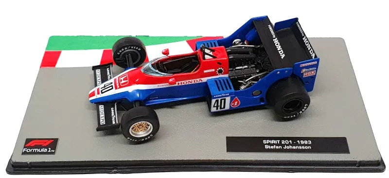 Altaya 1/43 Scale 91024C - F1 Spirit 201 1983 #40 S. Johansson - Blue/Red