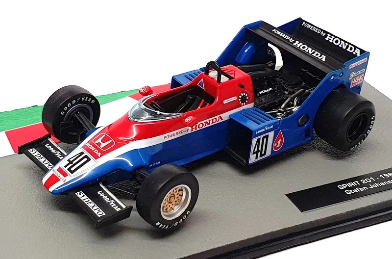 Altaya 1/43 Scale 91024C - F1 Spirit 201 1983 #40 S. Johansson - Blue/Red